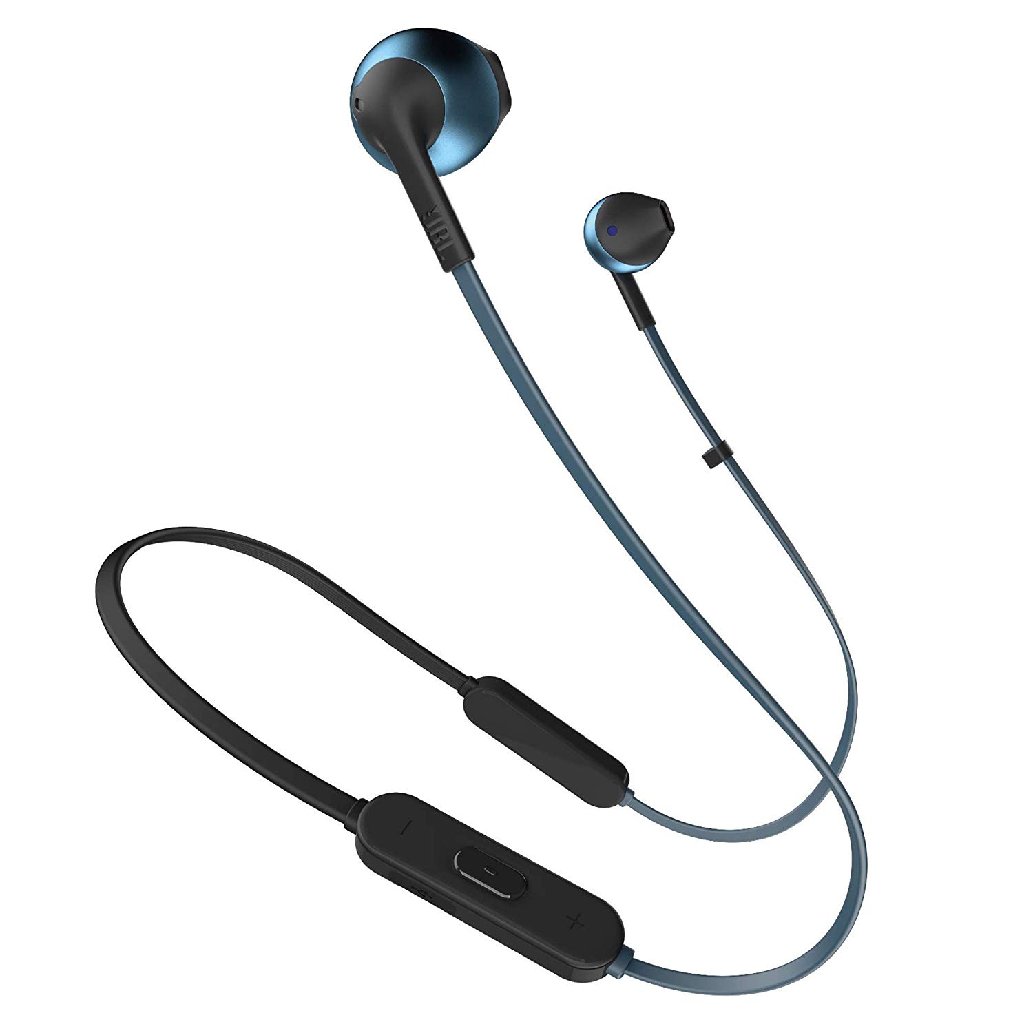 JBL Tune 205 BT Wireless In-Ear Earbud Headphones with Bluetooth, Microphone and Flat Tangle-Free Cable, Blue