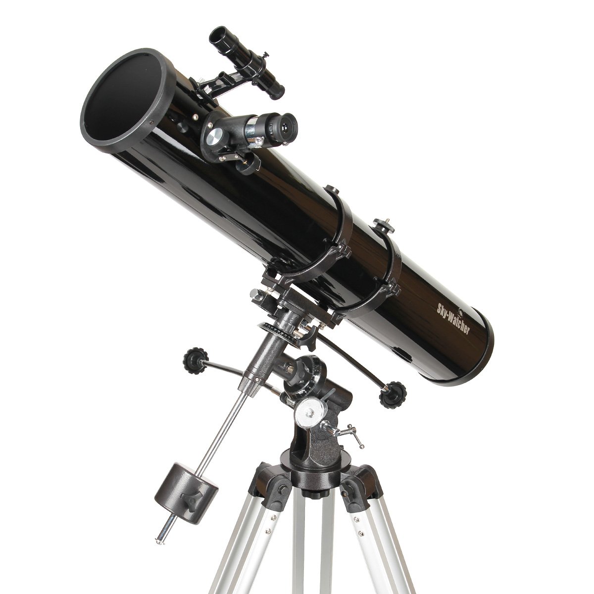 SkyWatcher Newton Telescope 114/900, EQ1 Equatorial Mount (Black — free download