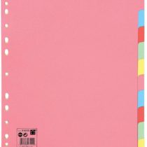 5 Star Subject Dividers Multipunched Manilla Board 10-Part Extra Wide A4 Assorted
