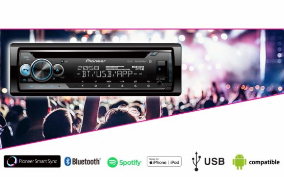 Pioneer DEH-S510BT CD Tuner Car Stereo, Next Generation, 1-DIN, With ...