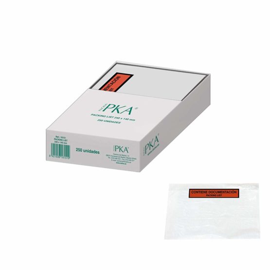 PKA Packing List Envelopes, 240 x 140 mm, Pack of 250
