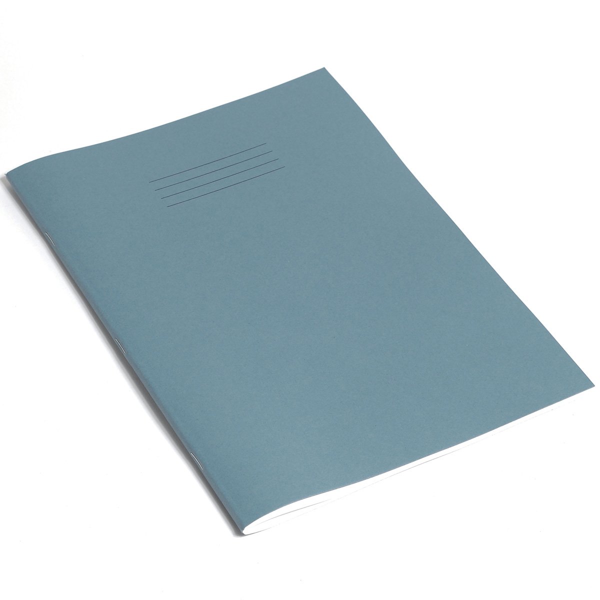 Rhino A4 Exercise Books, 80-Page / 8mm Lined Paper Notebook, 10-Pack, Office & School Stationery Supplies, Light Blue