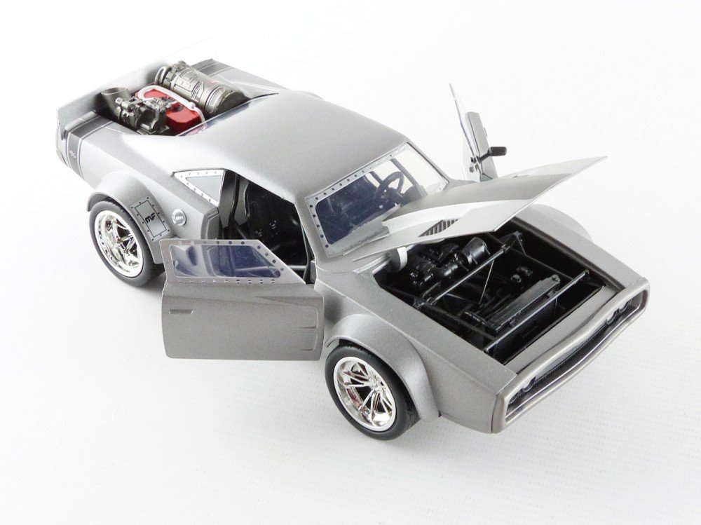 Jada 98291 1:24 Fast & Furious 8-Dom's Ice Charger-JA98291, White Or Silver - Image 4