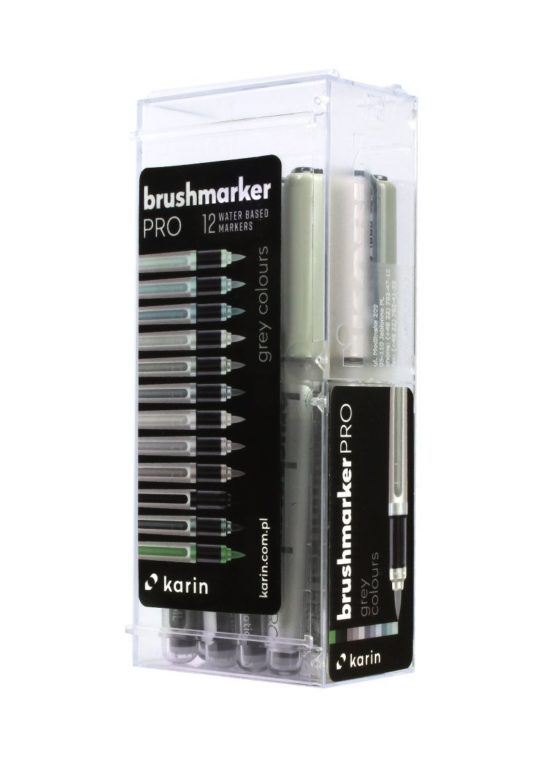 KARIN Brushmarker PRO 12"Grey colours" set - Image 3