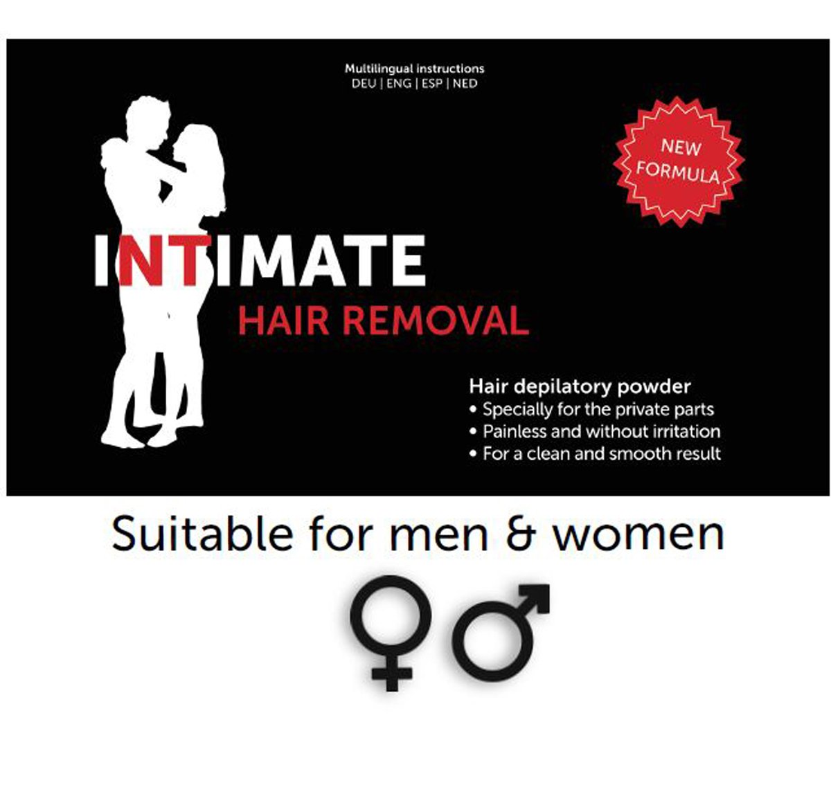 Intimate Hair Removal Cream Wax Threading Men's Hair Removal Kit for Intimate Areas, Multicoloured, 70 g (Pack of 1)