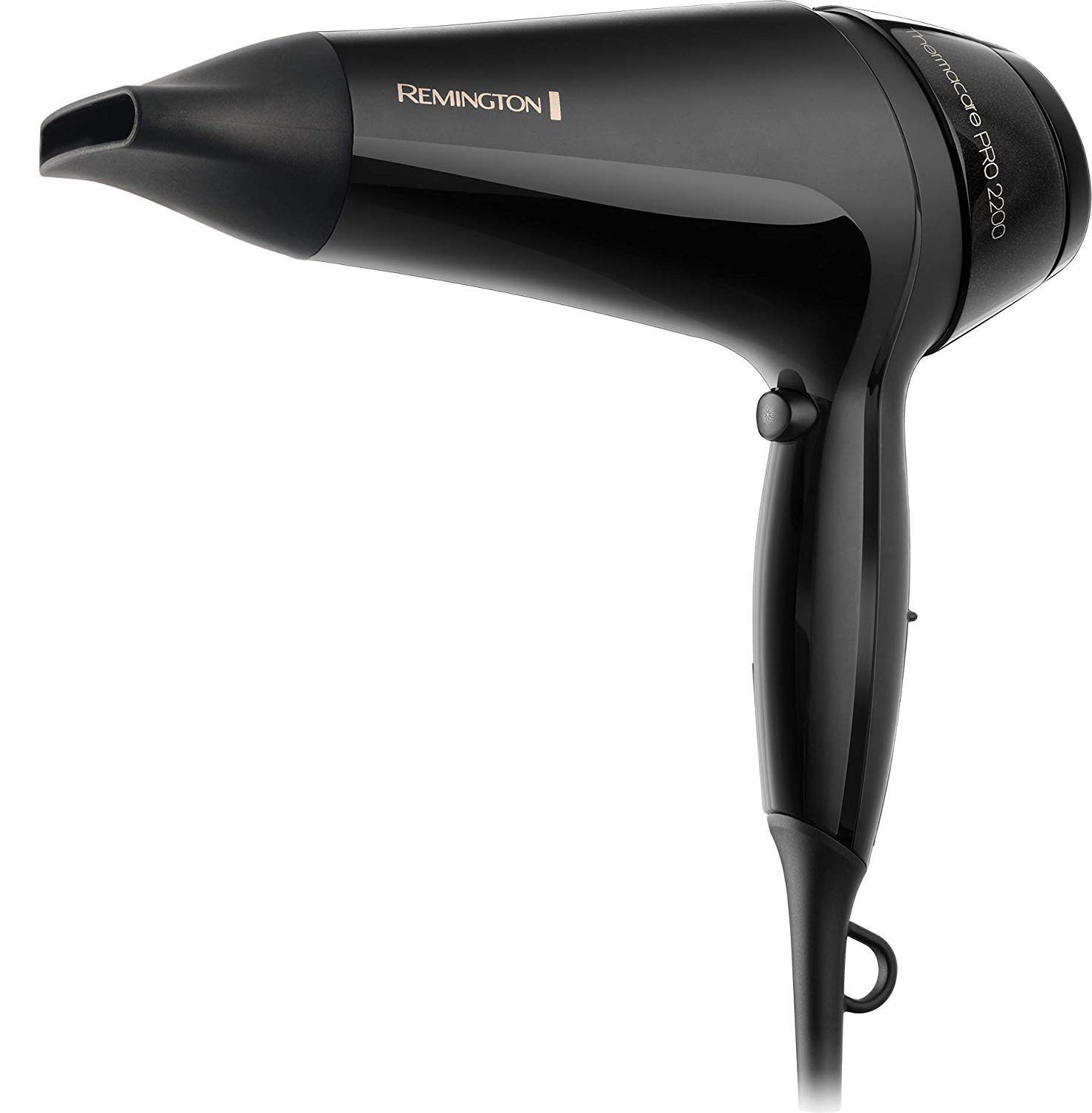 Remington Thermacare Pro Hair Dryer with Concentrator, Three Heat and Two Speeds with Cool Shot, 2.5 Metre Power Cable