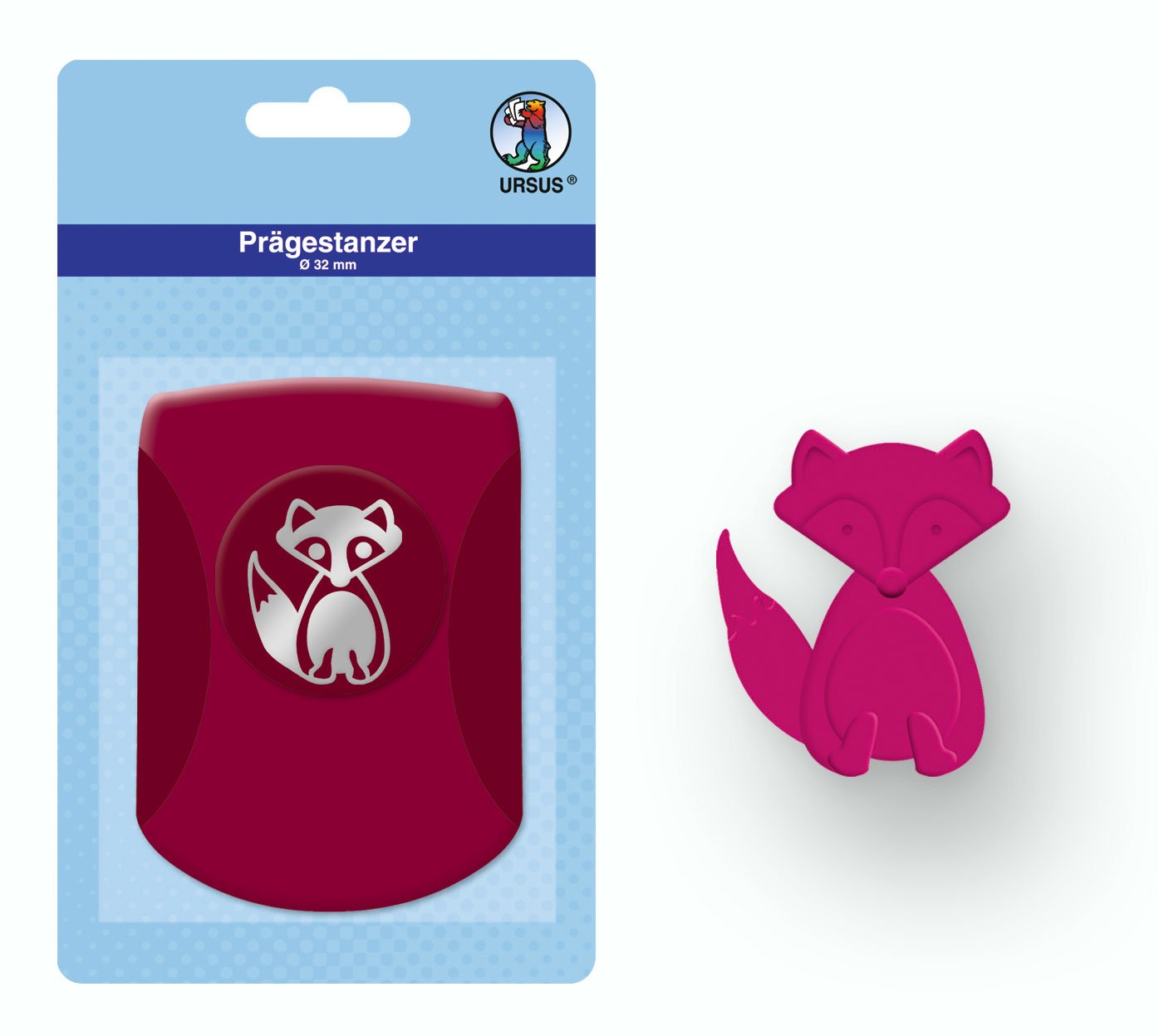 Ursus 19670096 - Fox Punch Approx. 32 mm Pink, Fox 3.2 Cm - Image 2