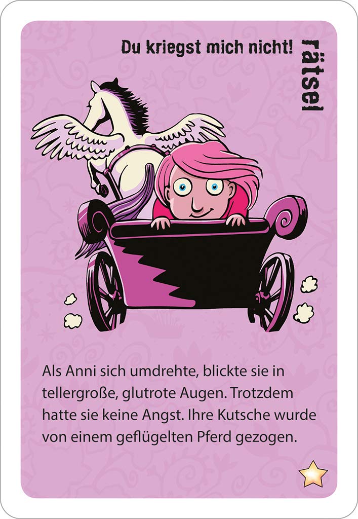 black stories Junior - rainbow stories: 50 fabulous tricky puzzles full of magic, Colourful, ca. 9,4 cm x 13,3 cm - Image 4