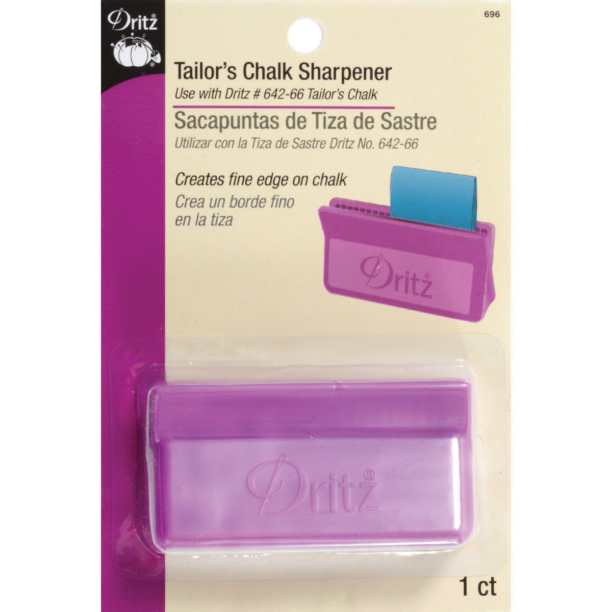 Dritz 696 Tailor's Chalk Sharpener, Purple