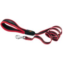Ferplast Ergocomfort Nylon Padded Dog Lead 120cm X 25mm Red/Black