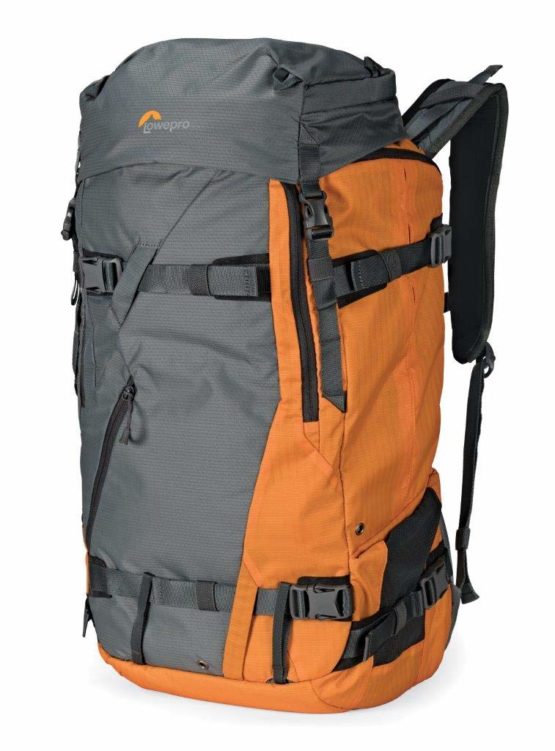 Lowepro Powder BP 500 AW Outdoor Backpack (Grey/Orange) for Walking, Hiking, Trekking and Winter Sports for Photo/Video Equipment and Personal Items (Fits DSLR/Mirrorless and Accessories) LP37230-PWW - Image 4