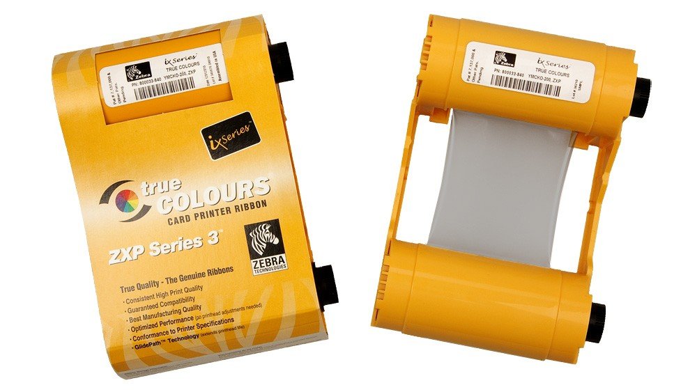 ZEBRA 800033-340 COLOR RIBBON YMCKO - 280 IMAGES FOR ZXP3-R2 - (Unclassified > Unclassified), 1 Pack