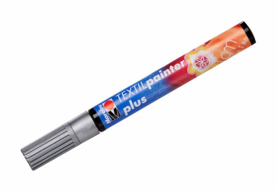 Marabu Textil Plus Painter Pen (3mm Tip) - 782 Silver - Image 2