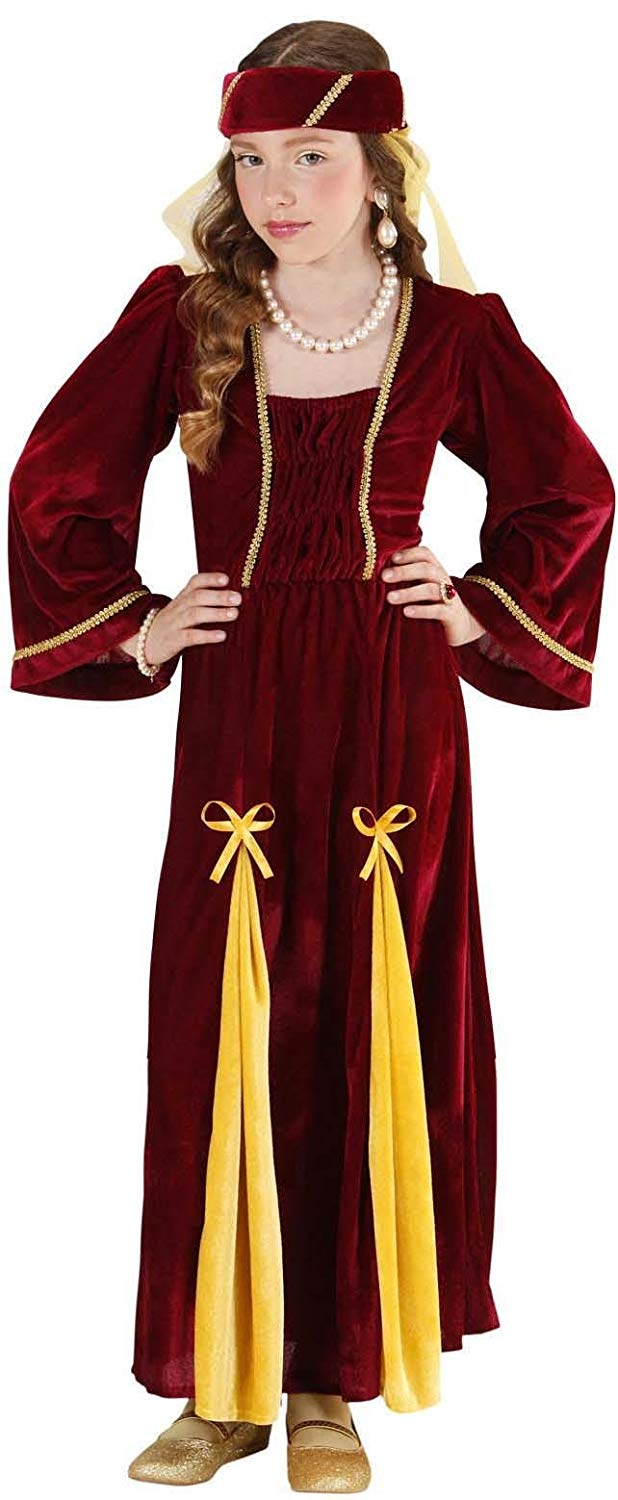 Children’s Medieval Princess Costume Medium 8-10 yrs (140cm) for Middle ...