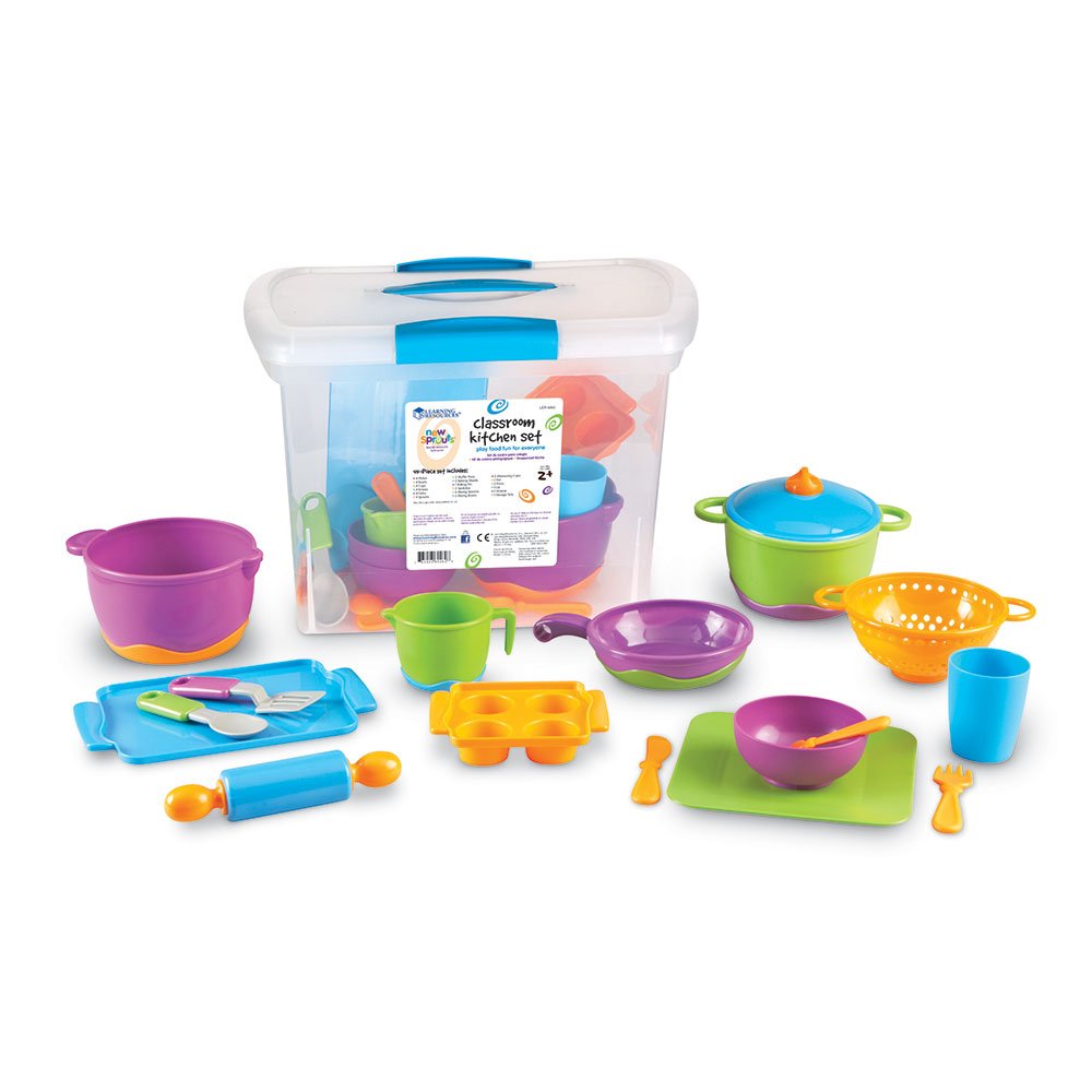 Learning Resources New Sprouts Classroom Kitchen Set, (LER9262), Multi-color, child-size - Image 4