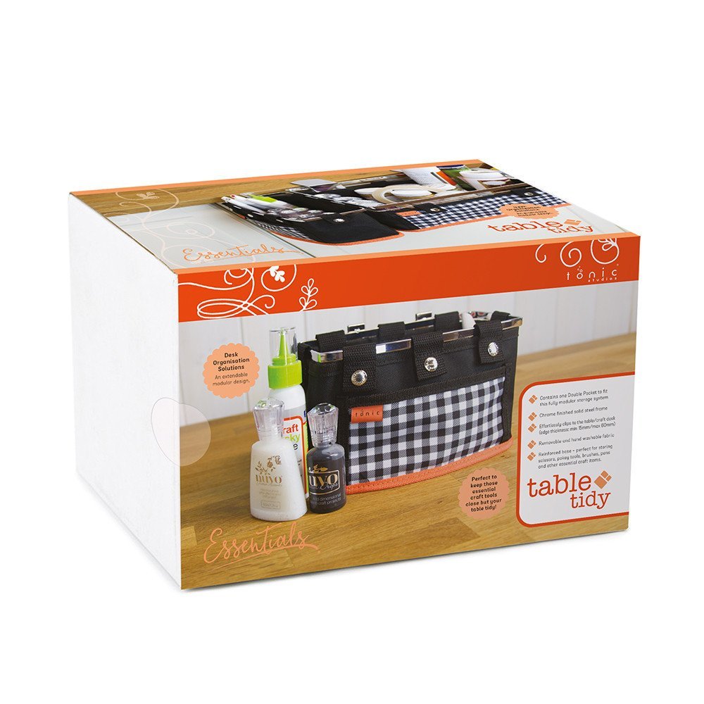 Tonic Studios Table Tidy Double Pocket Caddy, Polyester, Multi-Colour, 13 x 12.5 x 12.5 cm, 13.0 x 12.5 x 12.5 cm - Image 2