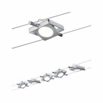 Paulmann 94200 Powerline II System Cable Complete Set LED spot 2700 K Warm White 5x8W G53 230/12V 80VA Ceiling incl. lamp, Metal, 40 W