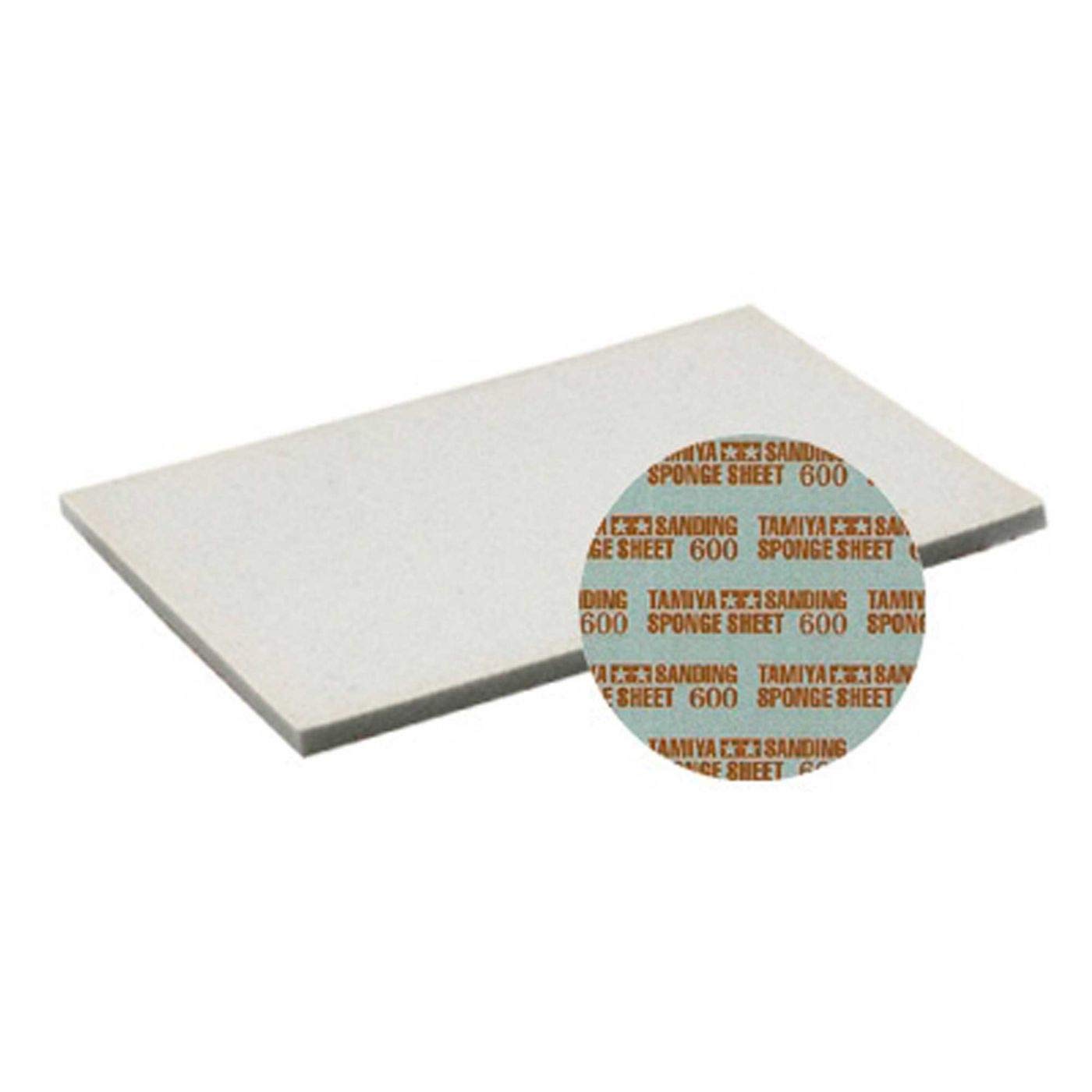 Tamiya Sanding Sponge Sheet 140mm x 114mm - 600 Grit, Grey