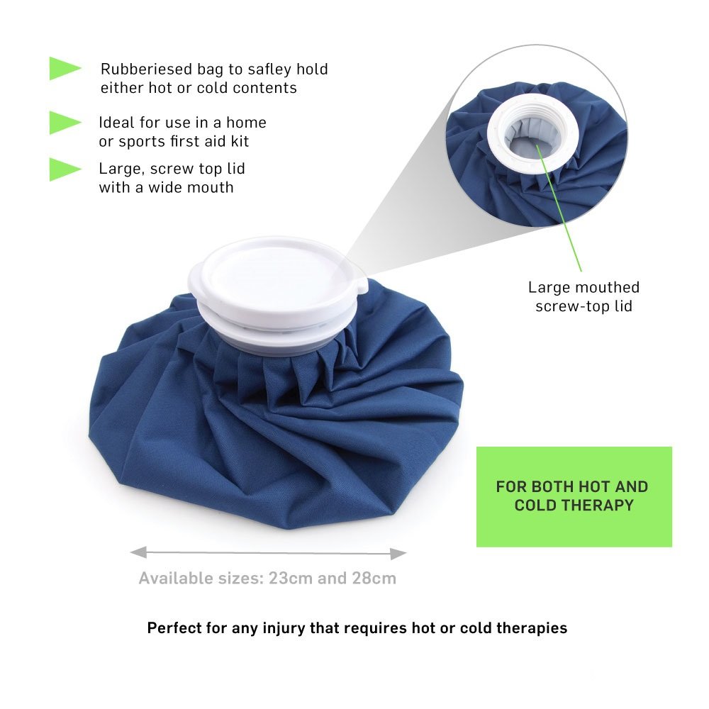 66fit Limited Ice & Hot Bag 23cm Dark Blue Reusable Hot & Cold Sports Injury Ice Pain Relief Pack, 23 cm - Image 2