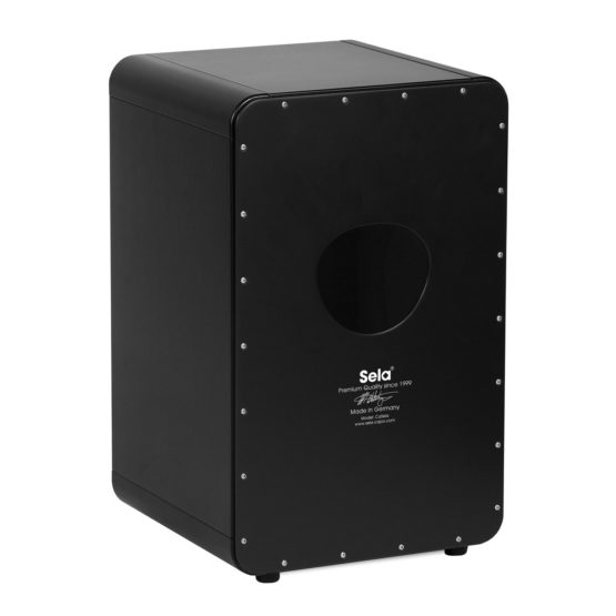 Sela SE 089 Casela Dark Nut Snare Cajon with Hard Splash Playing Surface/Pre-Assembled, Black - Image 2