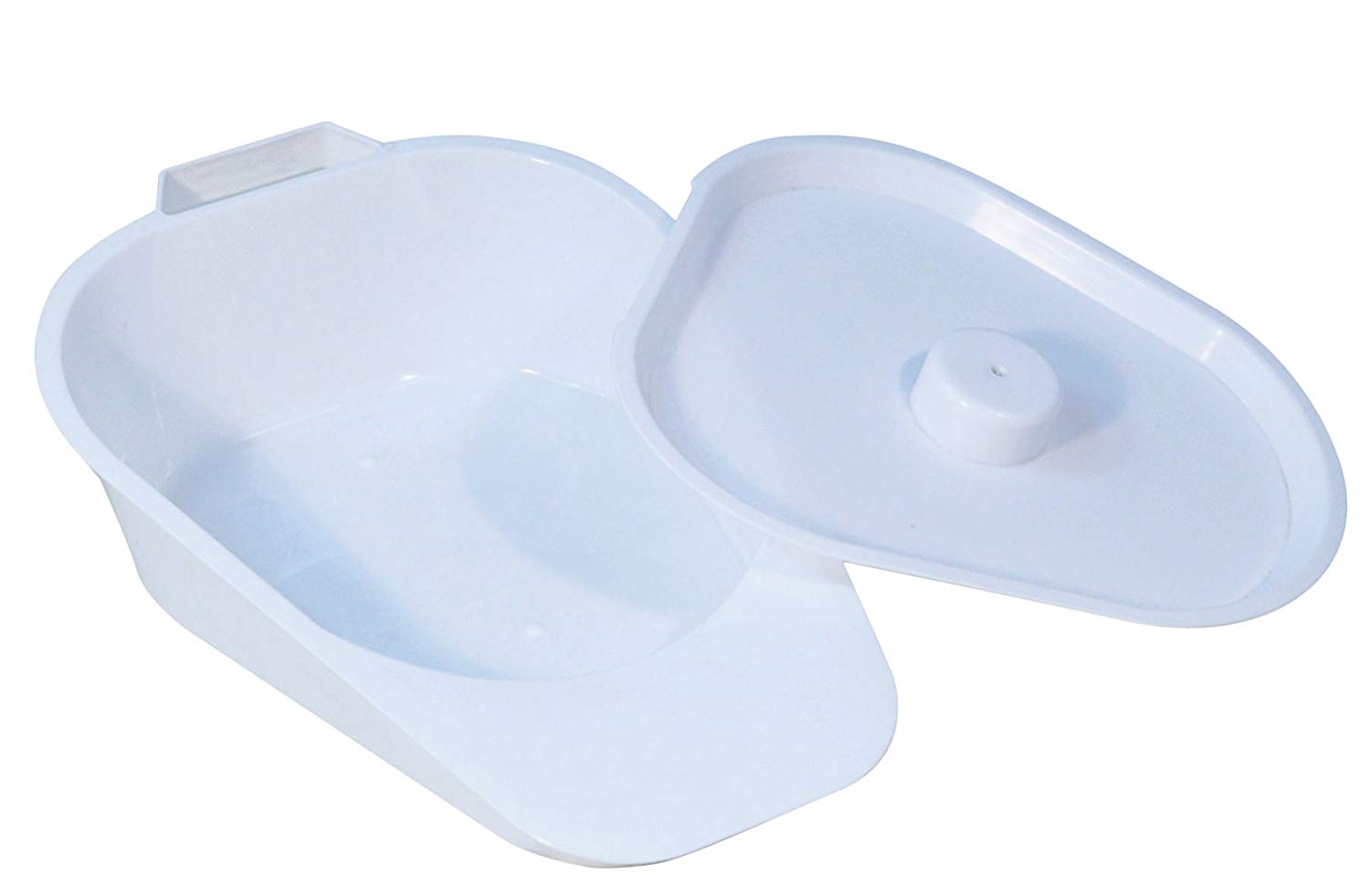Aidapt Easy to use Slipper Bed Pan with Lid and Integrated Handle Suitable for Both Men and Women, White, 1 Pack/S
