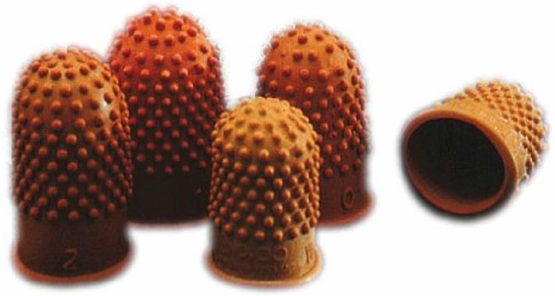 Rexel Size 3 - 27mm Thimblettes (Pack of 10), Orange