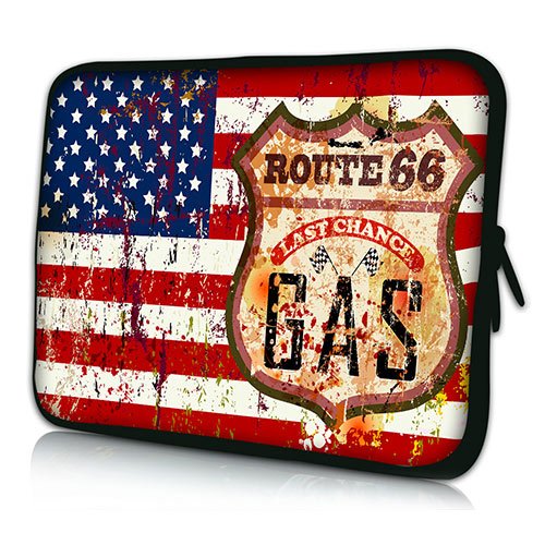 PEDEA Design Hard Case Cover Laptop Bag for Laptops up to 13.3 (Vertical) Stars and Stripes 13,3 Zoll + Maus und Mauspad - Image 2