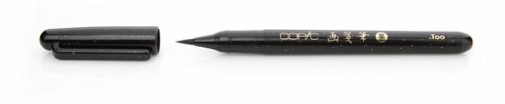 Copic Gasenfude Pen with Nylon Brush Bristles in Black - Image 4