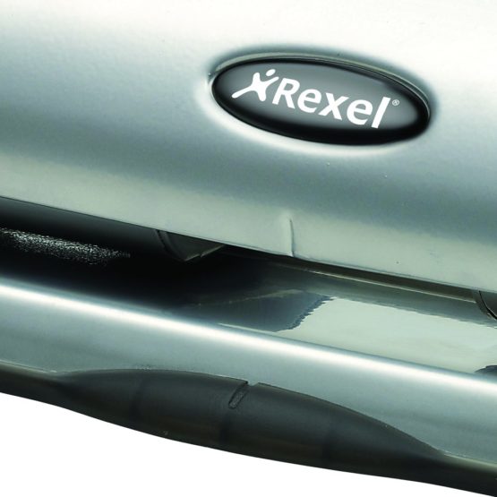 Rexel Precision 425 4 Hole Punch, 25 Sheet Capacity, Paper Alignment Indicator, Metal, Silver/Black, 2100753 - Image 4