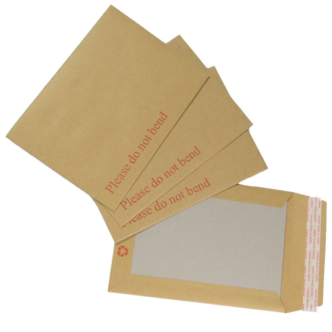 Triplast 100 x A5 C5 Manilla Hard Board Back Envelopes (229x162mm), Cardboard Backed Mailers with Peel & Seal Strip