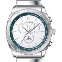 Lifemax Chronograph Style Atomic Talking Watch with Steel Bracelet