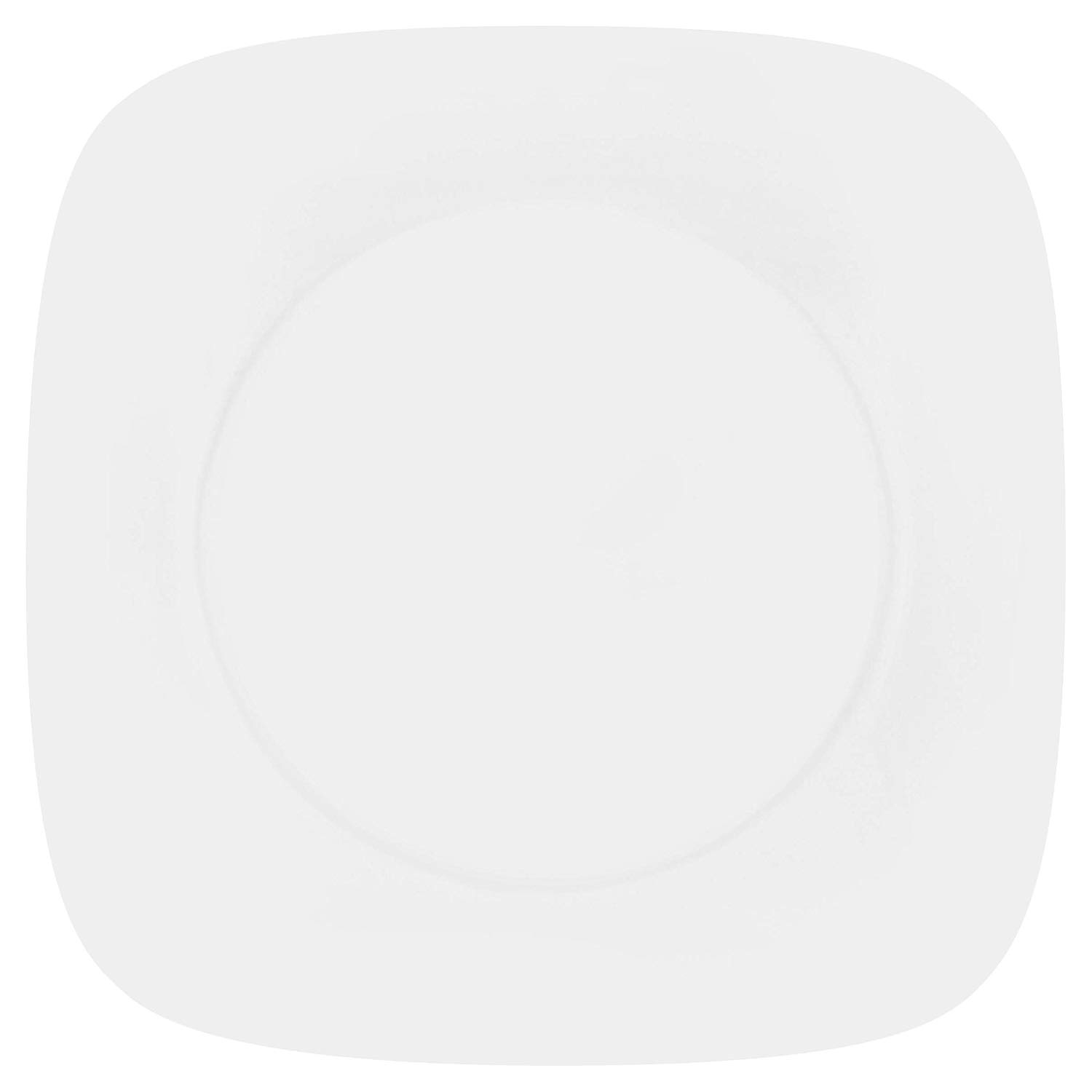 Corelle 26.5 cm Vitrelle Glass Pure Dinner Plate, Pack of 6, White, 26.5 centimeters