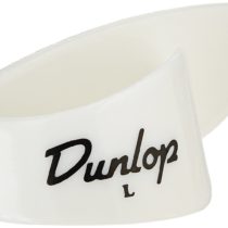 Dunlop 9013R White Plastic Thumbpicks, Left Handed, Large, 12/Bag