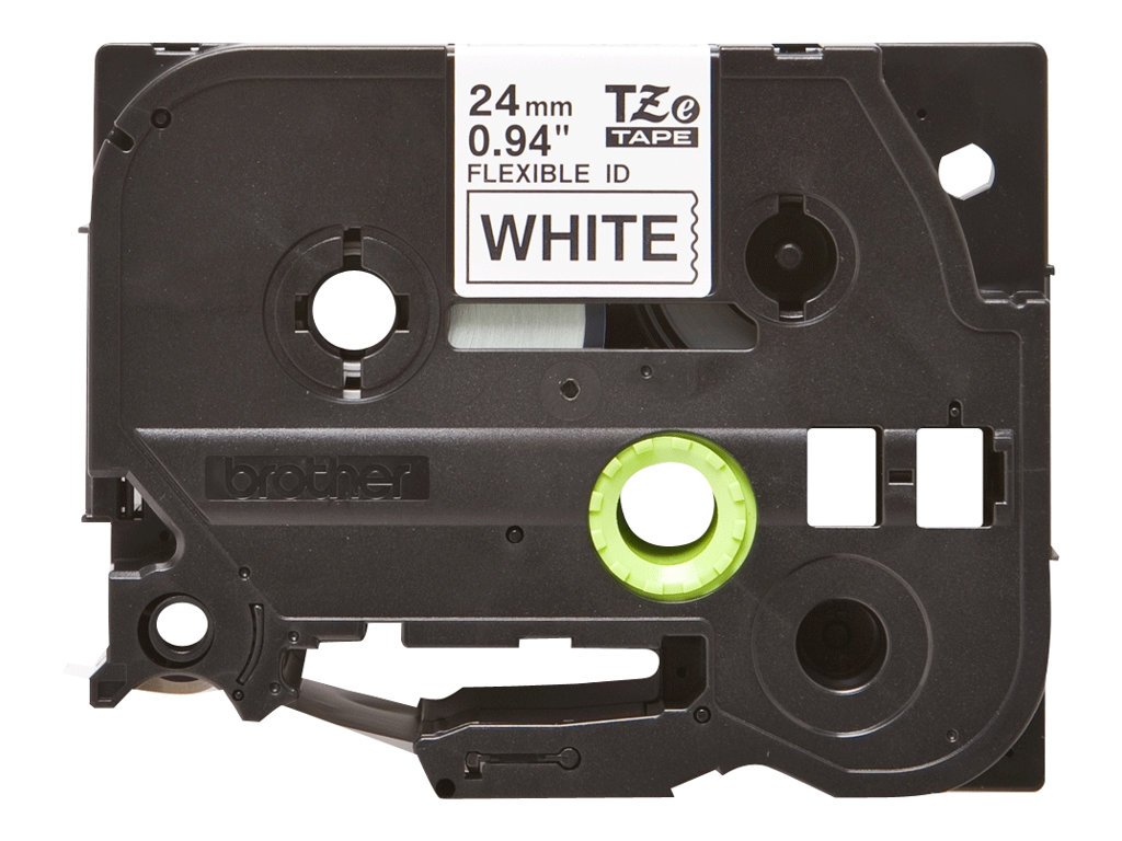 Brother TZe-FX251 Labelling Tape Cassette, Black on White, 24mm (W) x 8M (L), Flexible ID, Brother Genuine Supplies - Image 3
