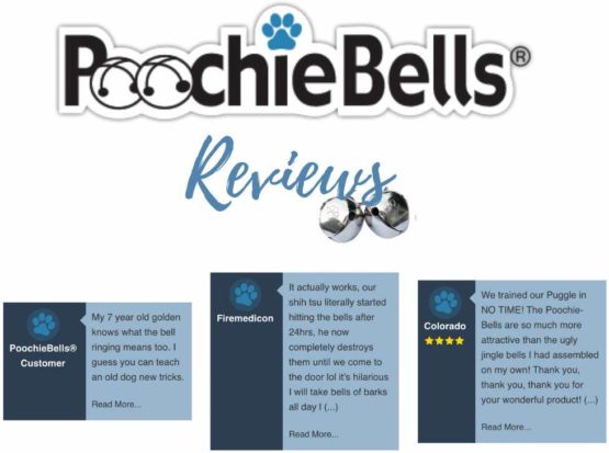 PoochieBells the Original & Trusted Housetraining & Potty Time Dog Doorbell for Loving Dog Families Since 2005. A clear, pleasant and easy way for your family to know when its potty time for your furry best friend. All PoochieBells are individually handcrafted in the USA. Midnight Black Design. - Image 4