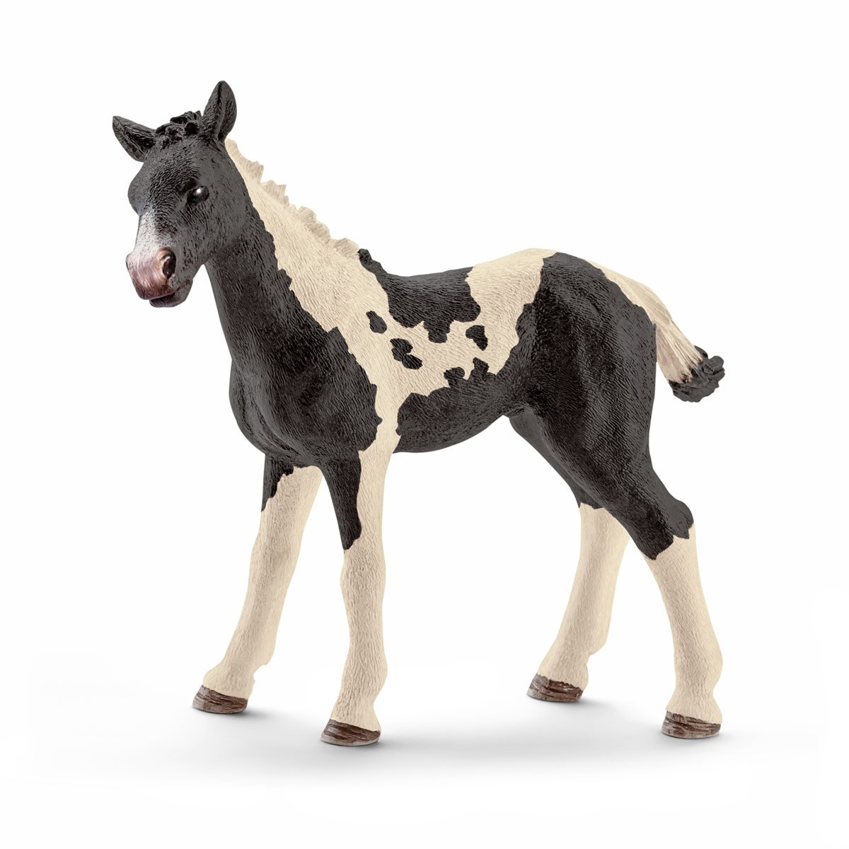 SCHLEICH 13803 - Farm World Pinto foal, White, 3.1 inch