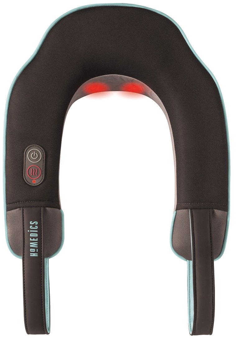 HoMedics Neck and Shoulder Massager with Heat, Brown - Image 3