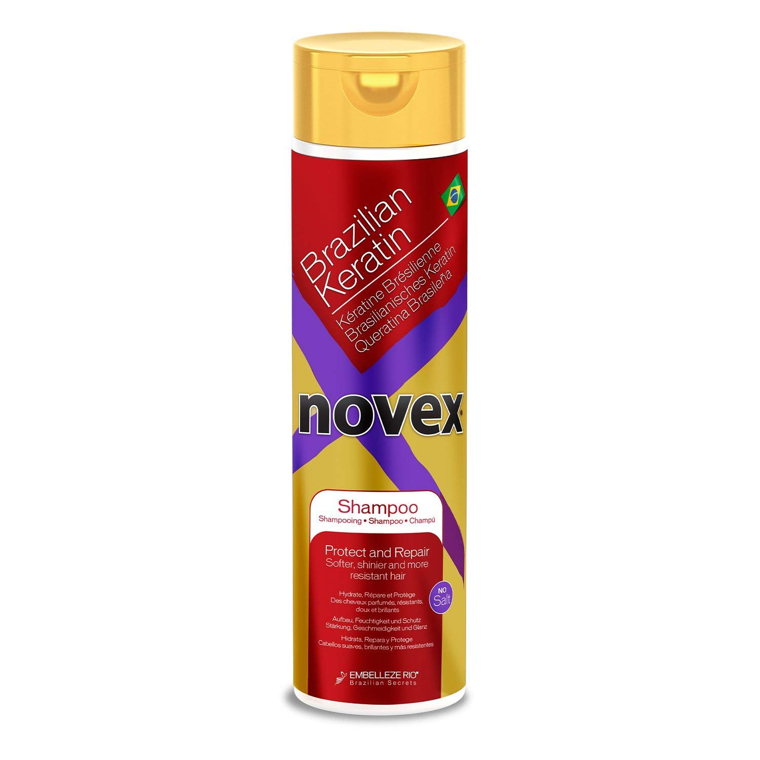 Novex Novex Brazilian Keratin Shampoo, 300 Milliliter, 300 ml (Pack of 1)