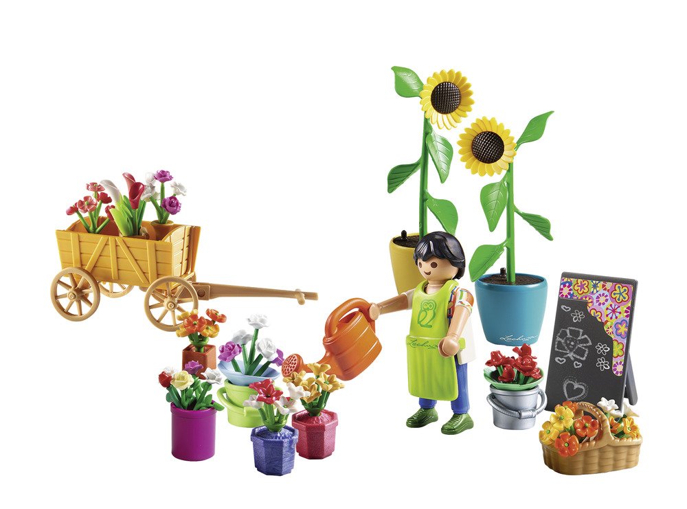 PlayMOBIL 9082 City Life Florist, Fun Imaginative Role-Play, PlaySets Suitable for Children Ages 4+, Braun - Image 2
