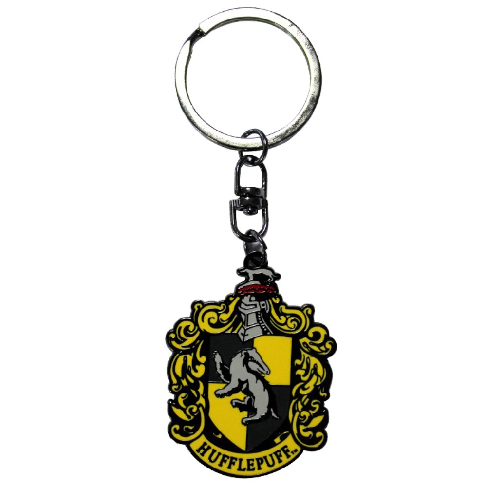 ABYstyle Harry Potter Hufflepuff Metal Keychain, Multicolor