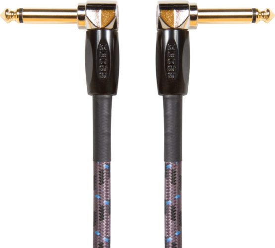 BOSS Bic-3Aa Patch/Pedal, Guitar, Bass And Instrument Cable. Angled 1/4-Inch Connectors, 3 Ft./1 M Length.
