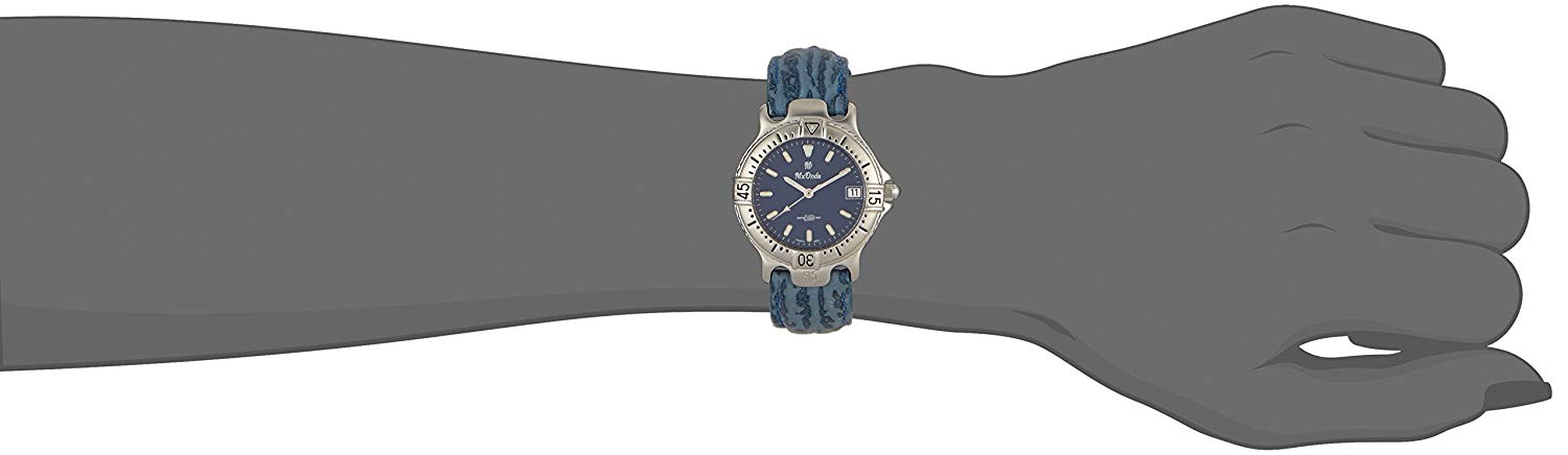 Mx Onda Women's Quartz Watch with Blue Dial Analogue Display and Blue Leather Strap 32-1200-99, Blue/Blue - Image 4