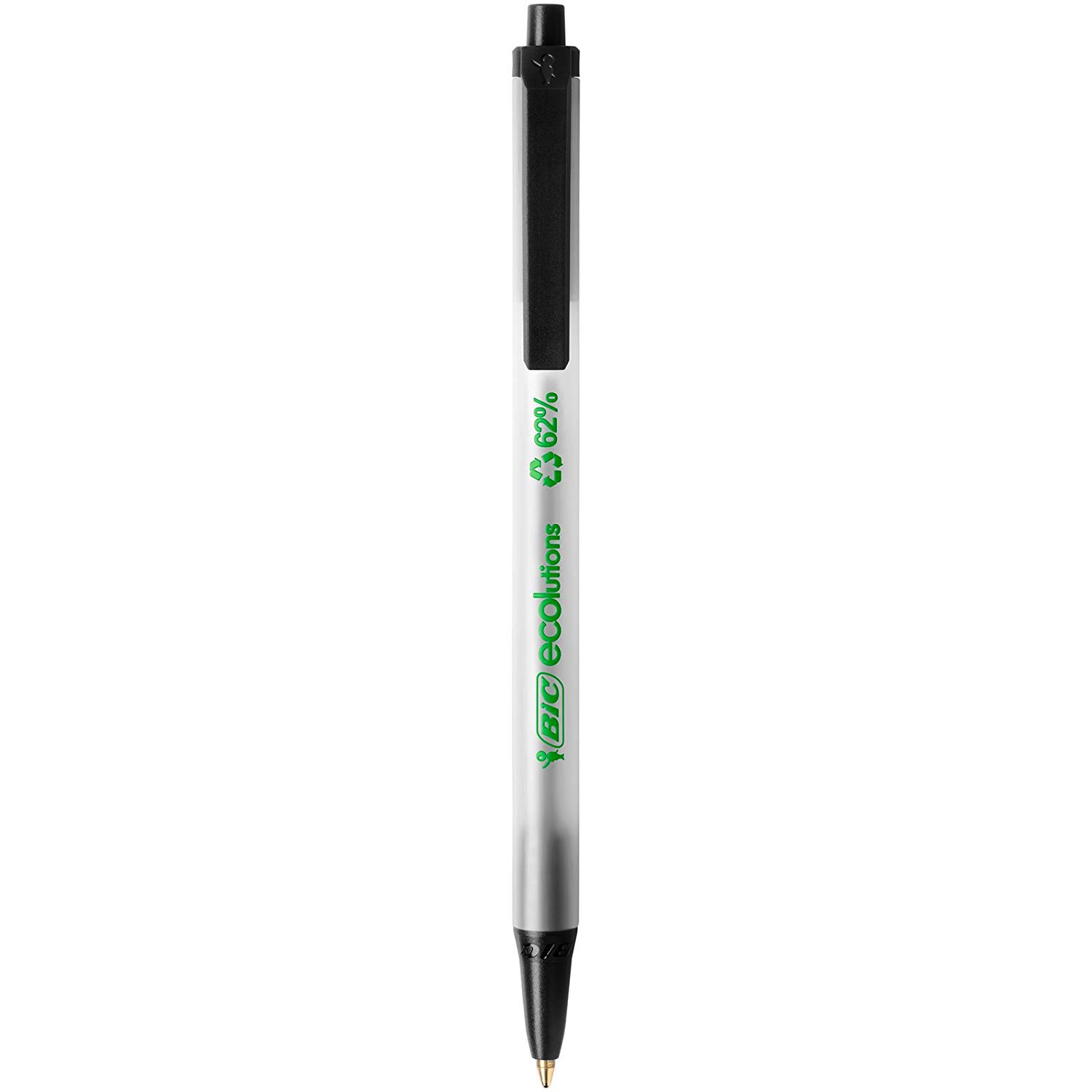 BIC Ecolutions Clic Stic (Recycled) Black (Box 50), 1 count (Pack of 50) - Image 2