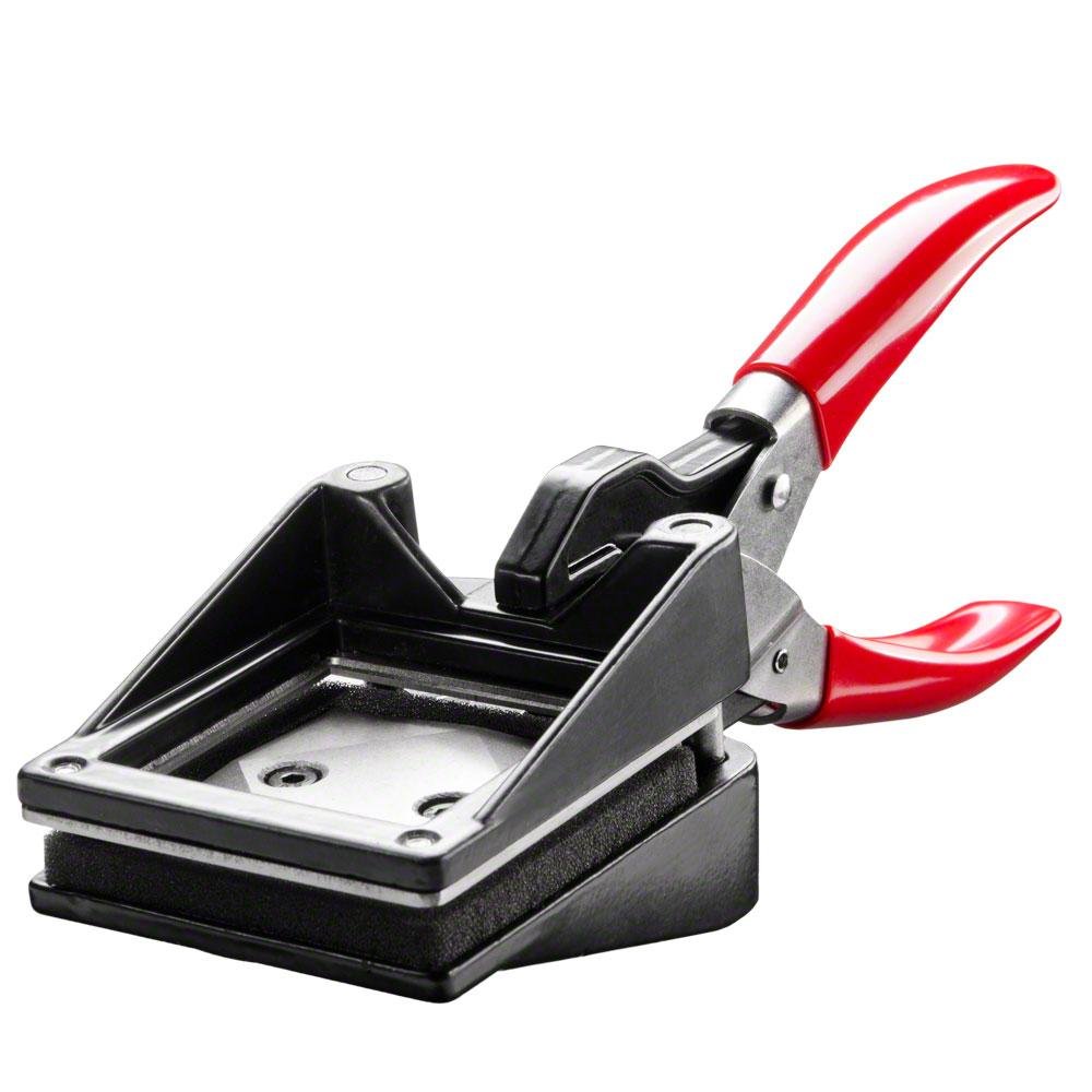 Walimex 50x50mm Passport Photo Punch, red, black, 50x50 mm