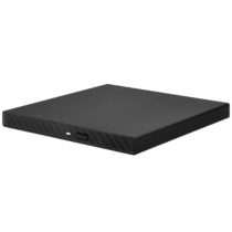 SilverStone SST-TS14B - Adapter for 2.5 Inch SSD or HDD 9.5mm + Laptop Extension Hard Drive Enclosure External slim SATA USB 2.0 for 9.5mm CD/DVD drive burner, Aluminum, black