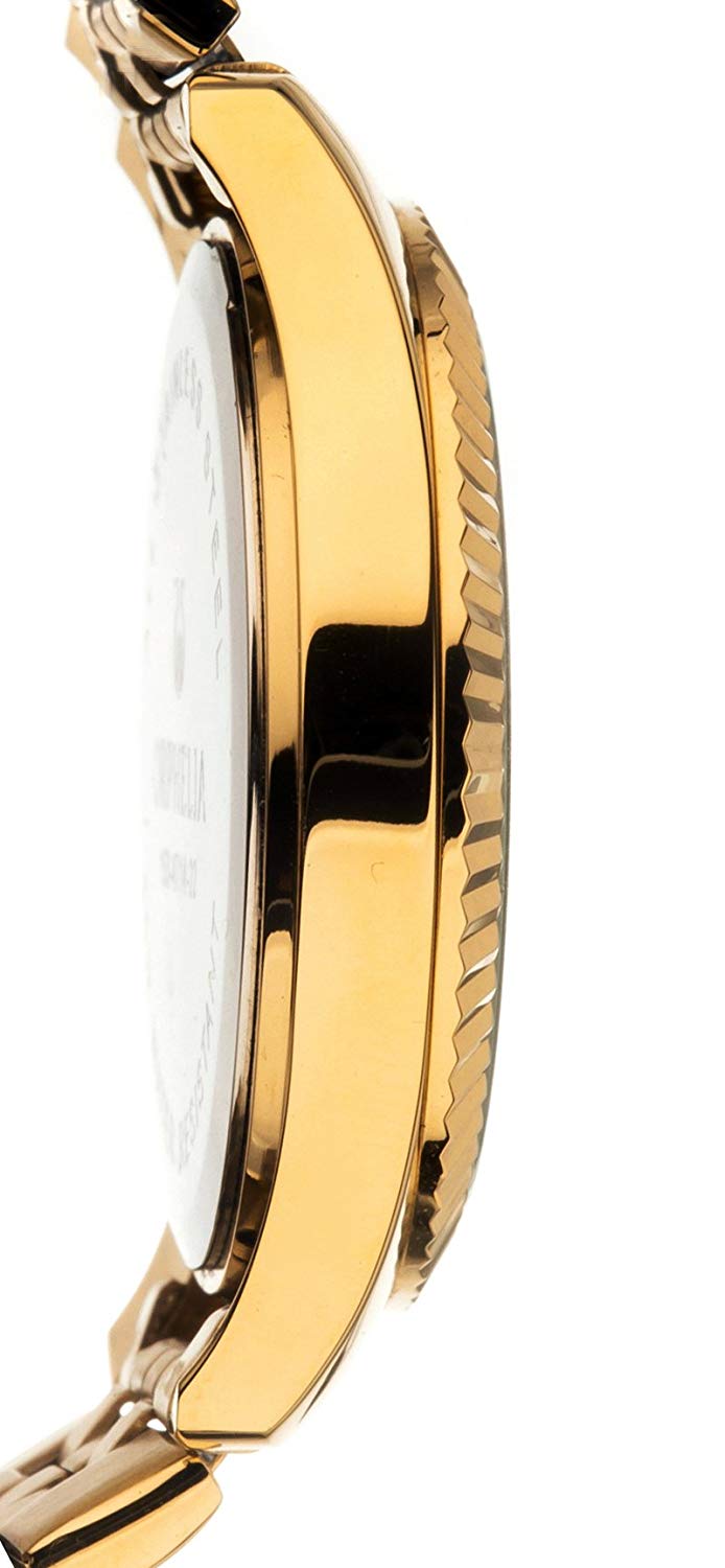Orphelia Unisex Watch Analogue Quartz Golden Stainless Steel Strap, Gold/Gold - Image 4