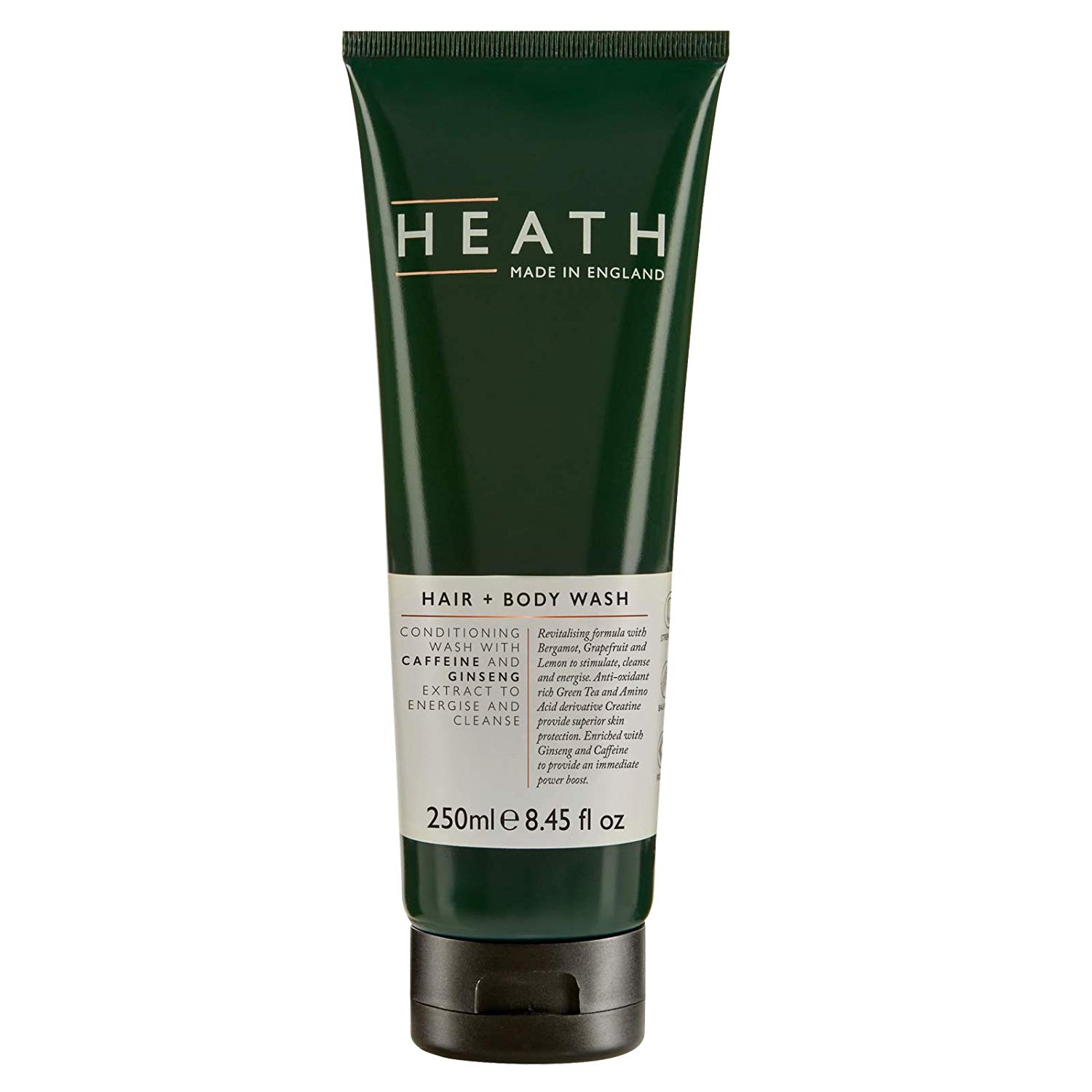 Heath Hair and Body Wash, 250 ml, Dark Green, 250 ml (Pack of 1)