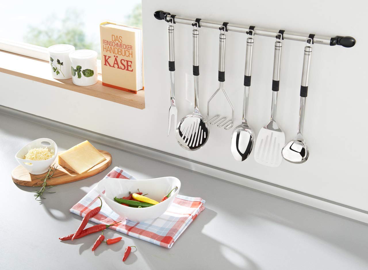 Leifheit Large Ladle Stainless Steel, Ideal for a Punch Bowl ladle or Soup Ladle in Silver/Black and Dishwasher Safe - Image 3
