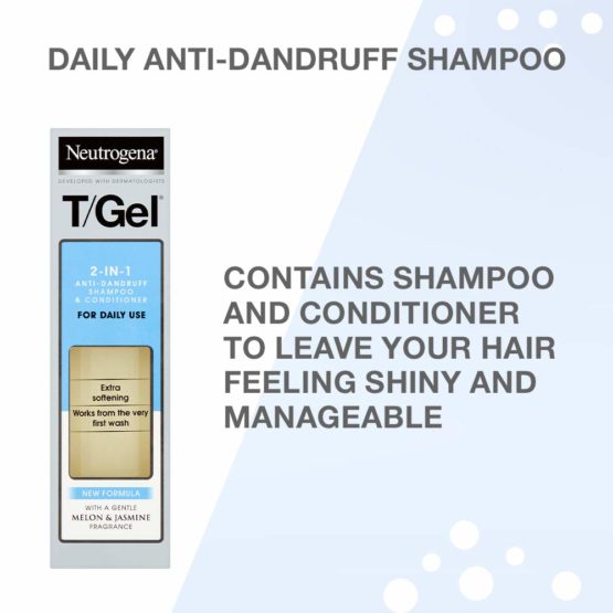 Neutrogena Gel 2 in 1 Anti Dandruff Shampoo and Conditioner, 250ml - Image 2