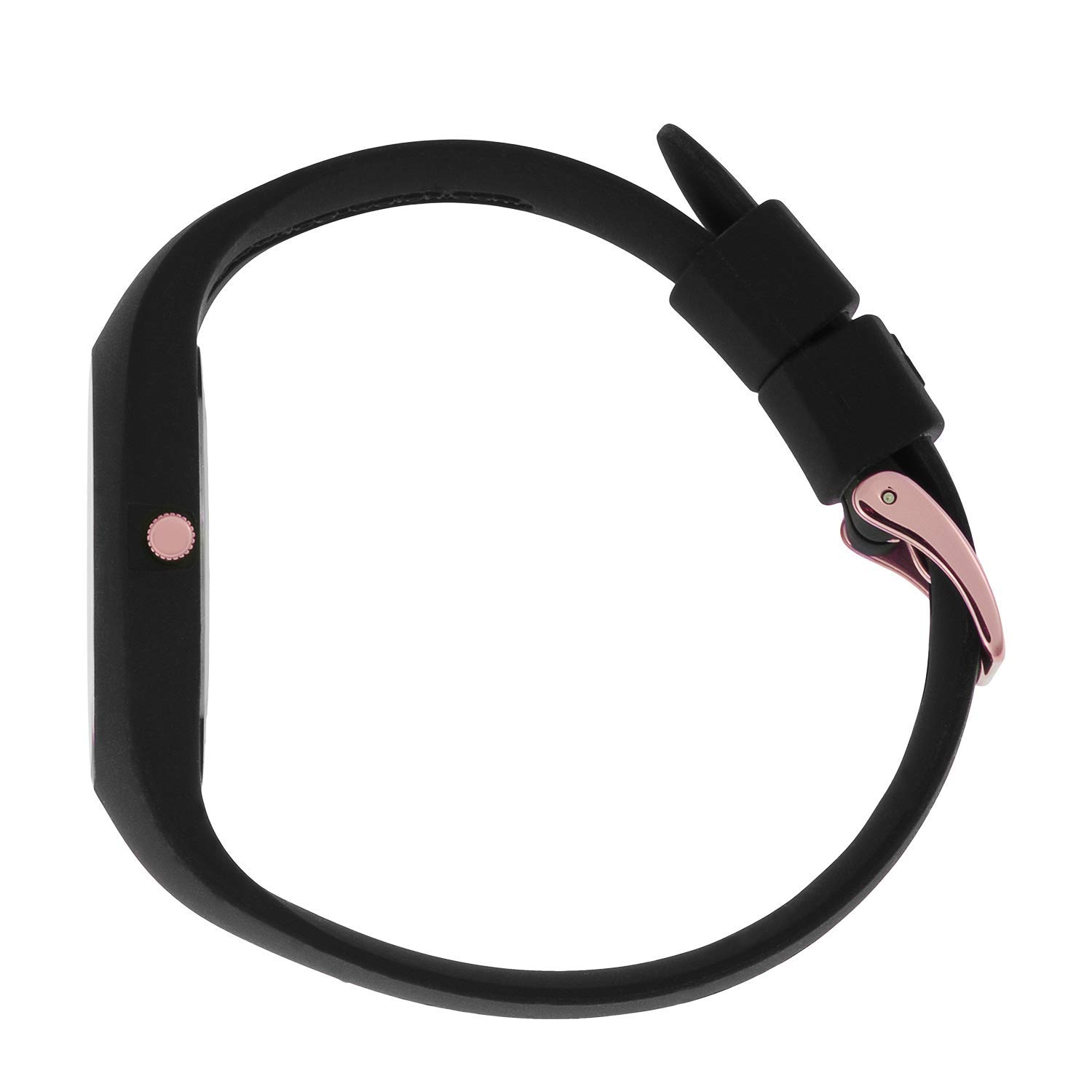 ICE-WATCH - ICE glitter Black Rose-Gold - Women's wristwatch with silicon strap - 001353 (Medium), Pink/Black - Image 3